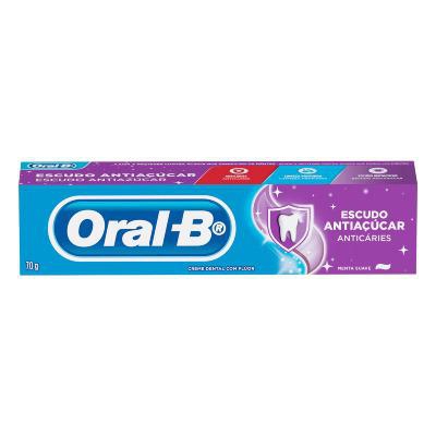 Creme Dental Menta Suave Oral-B Escudo Antiaçúcar 70g